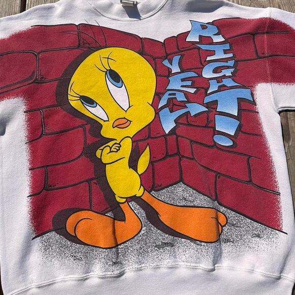 Vintage Tweety Bird Looney Tunes Crewneck - Picture 2 of 8